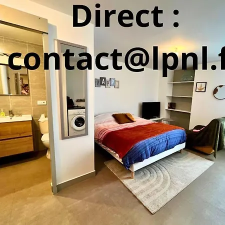 Le Ptit Chez Soi By Lpnl Confort Rdc, Lit Queen, Arrivee Autonome Lejlighed *