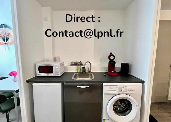 Le Ptit Chez Soi By Lpnl Confort Rdc, Lit Queen, Arrivee Autonome Rives (Isere)